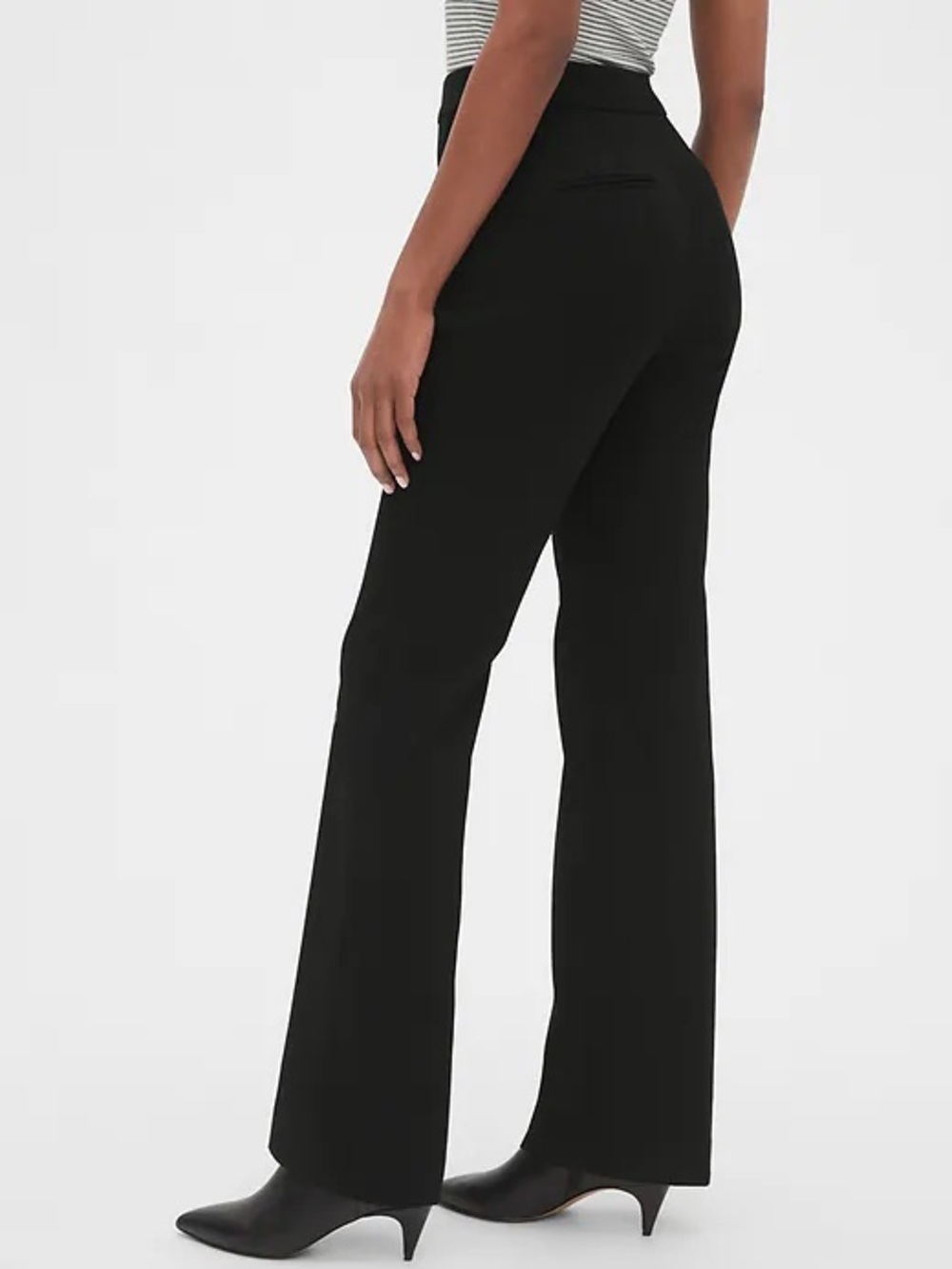 Like New Gap Curvy dressy trousers office pants Charcoal Gray Black size 8R